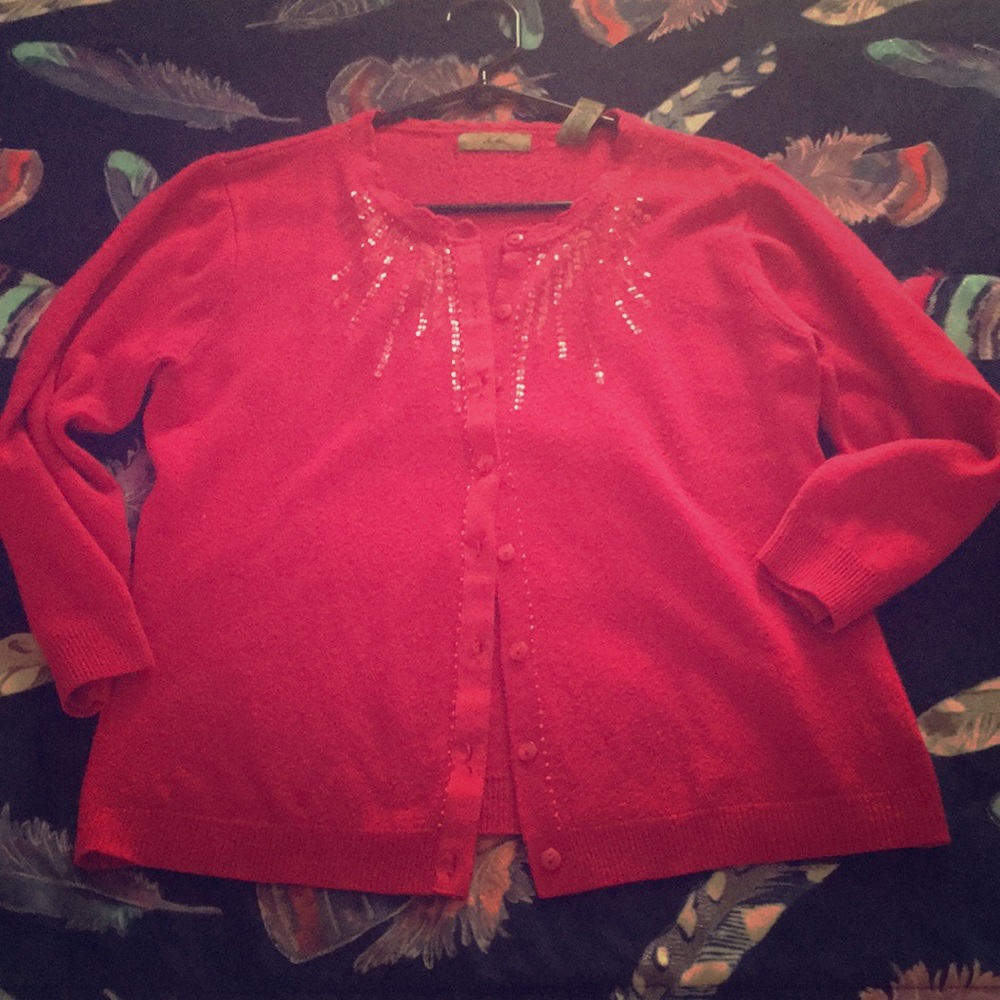 I.E. cardigan sweater large